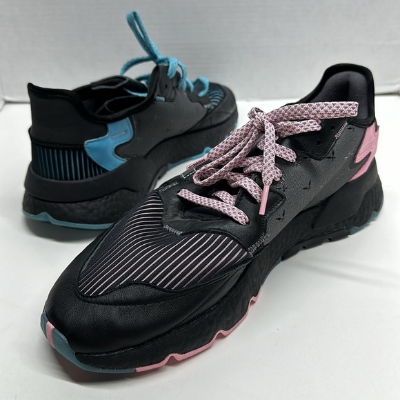 adidas Ninja x Night Jogger Core Sneakers Shoes Black Pink Blue Men\'s Size 14 main image 6